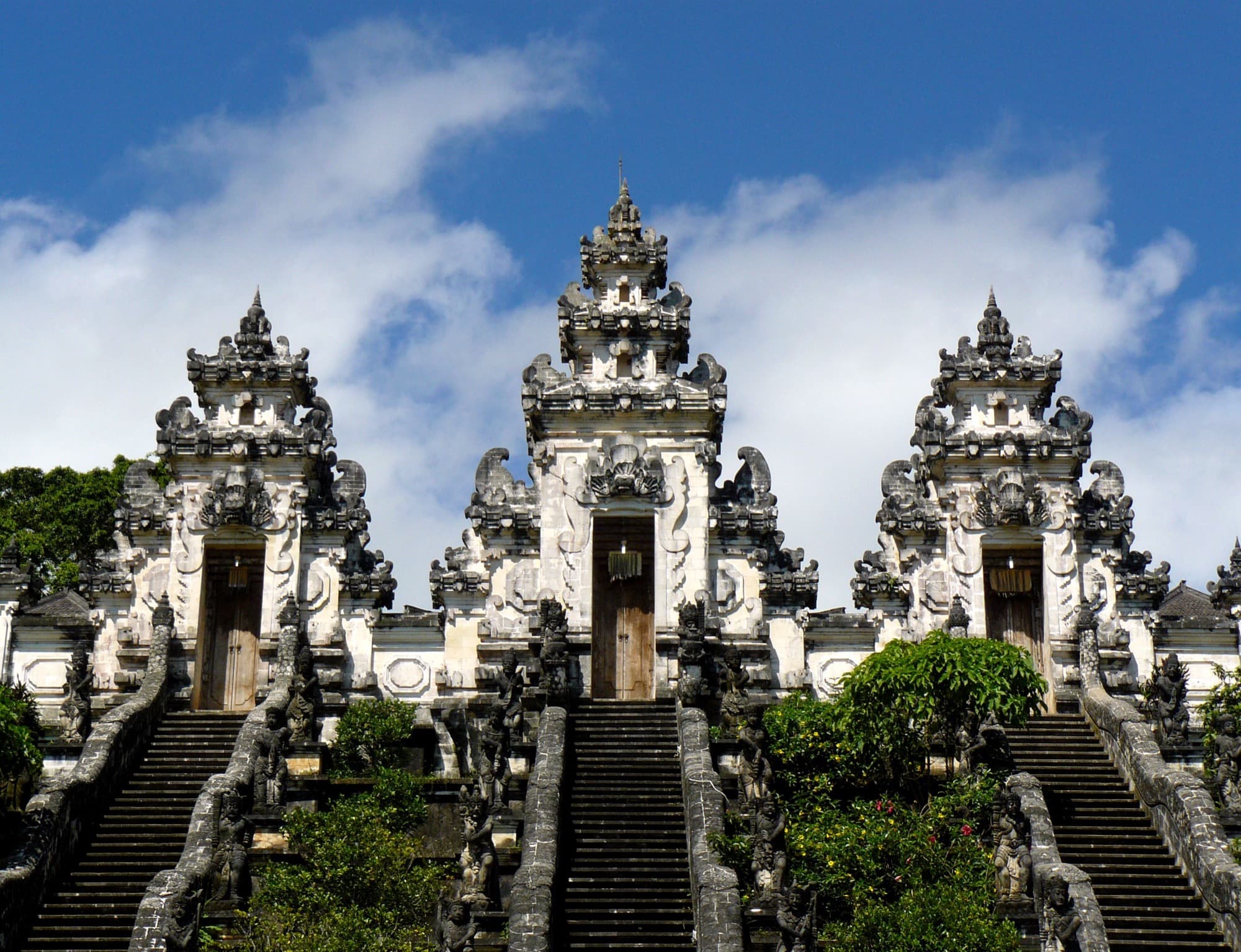 Lempuyang temple gates framing Mount Agung