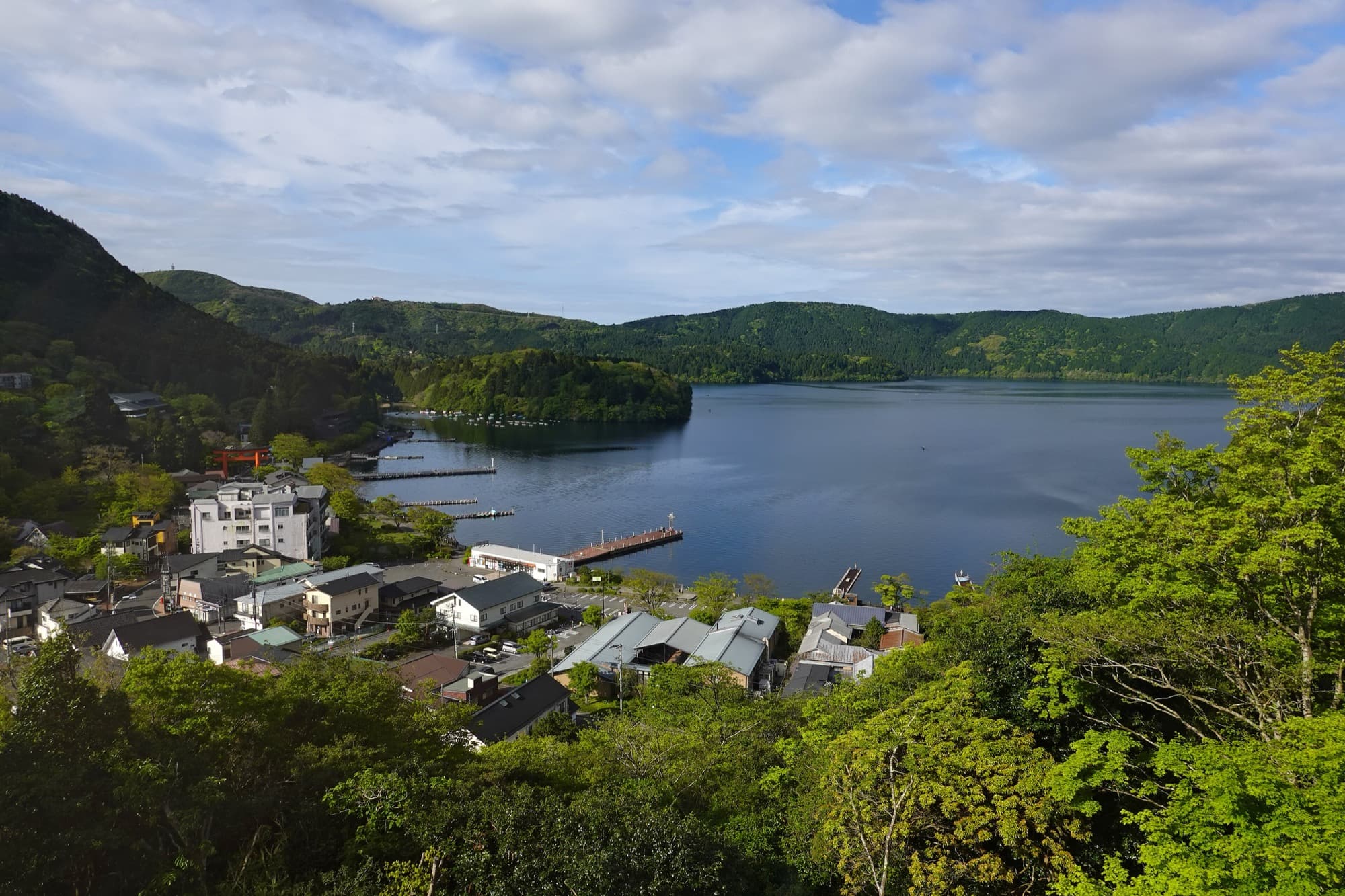 Lake Ashi and Mt. Fuji from the Hakone ropeway